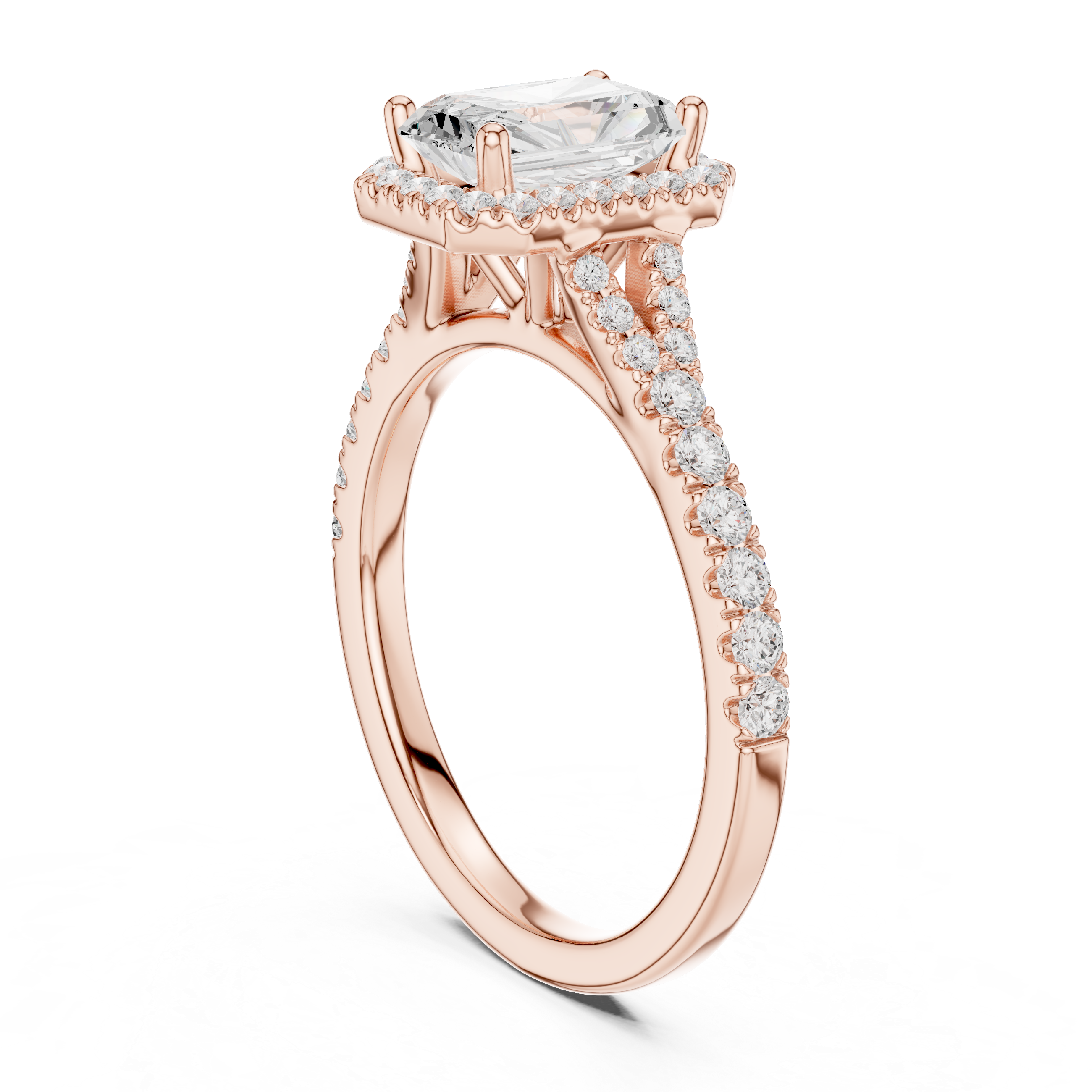 Luminous Radiant Cut Diamond Lab Grown Diamond Ring