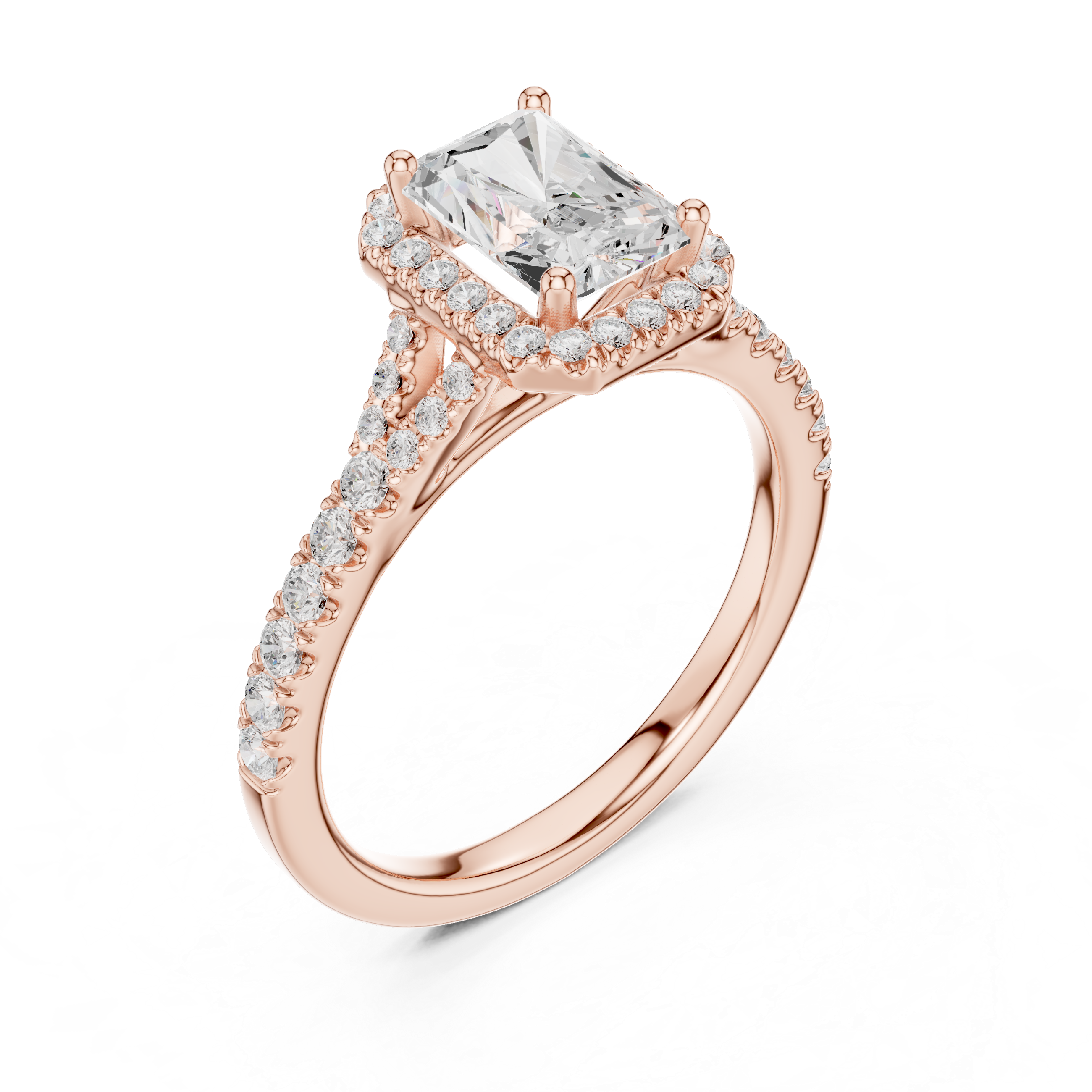 Luminous Radiant Cut Diamond Lab Grown Diamond Ring