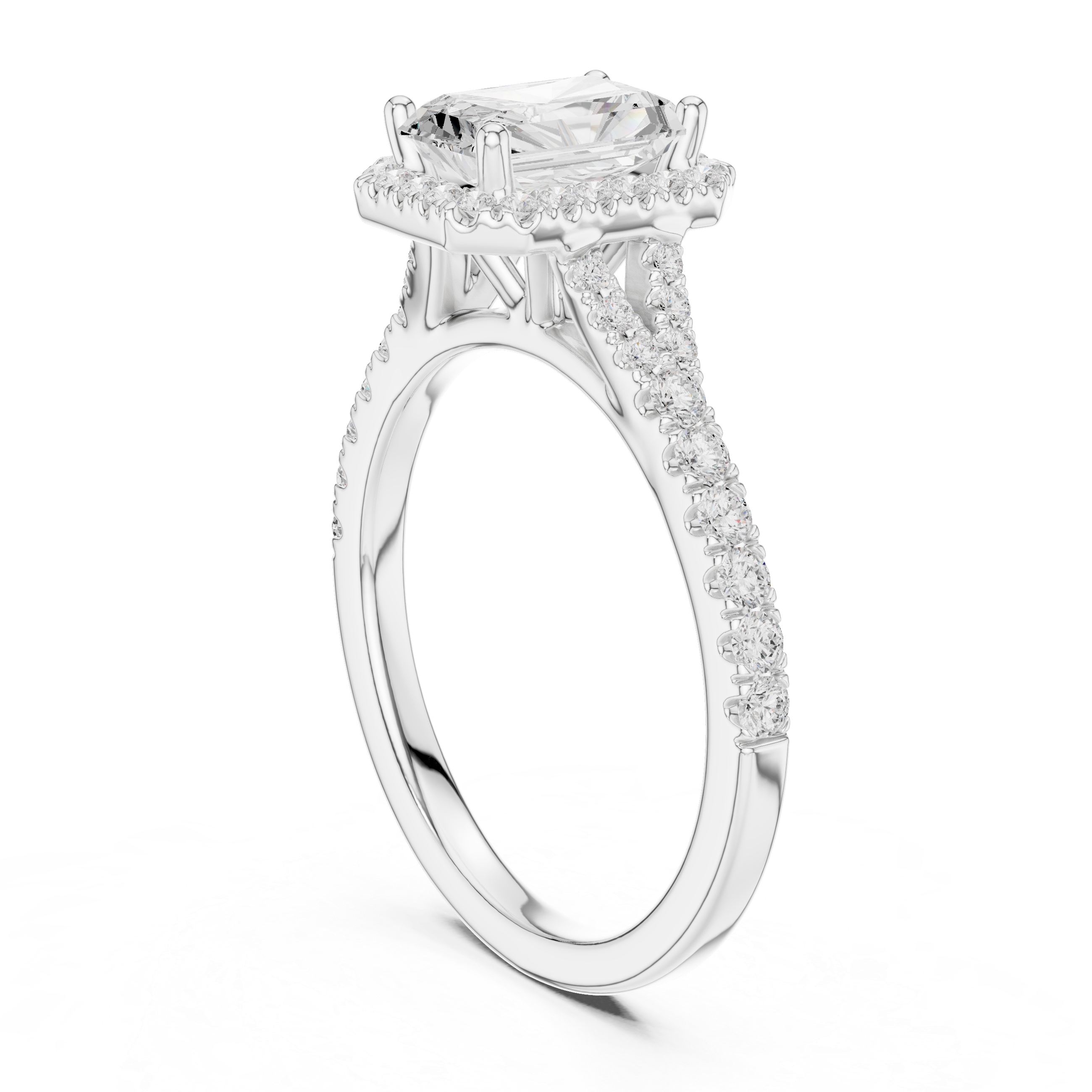 Luminous Radiant Cut Diamond Lab Grown Diamond Ring