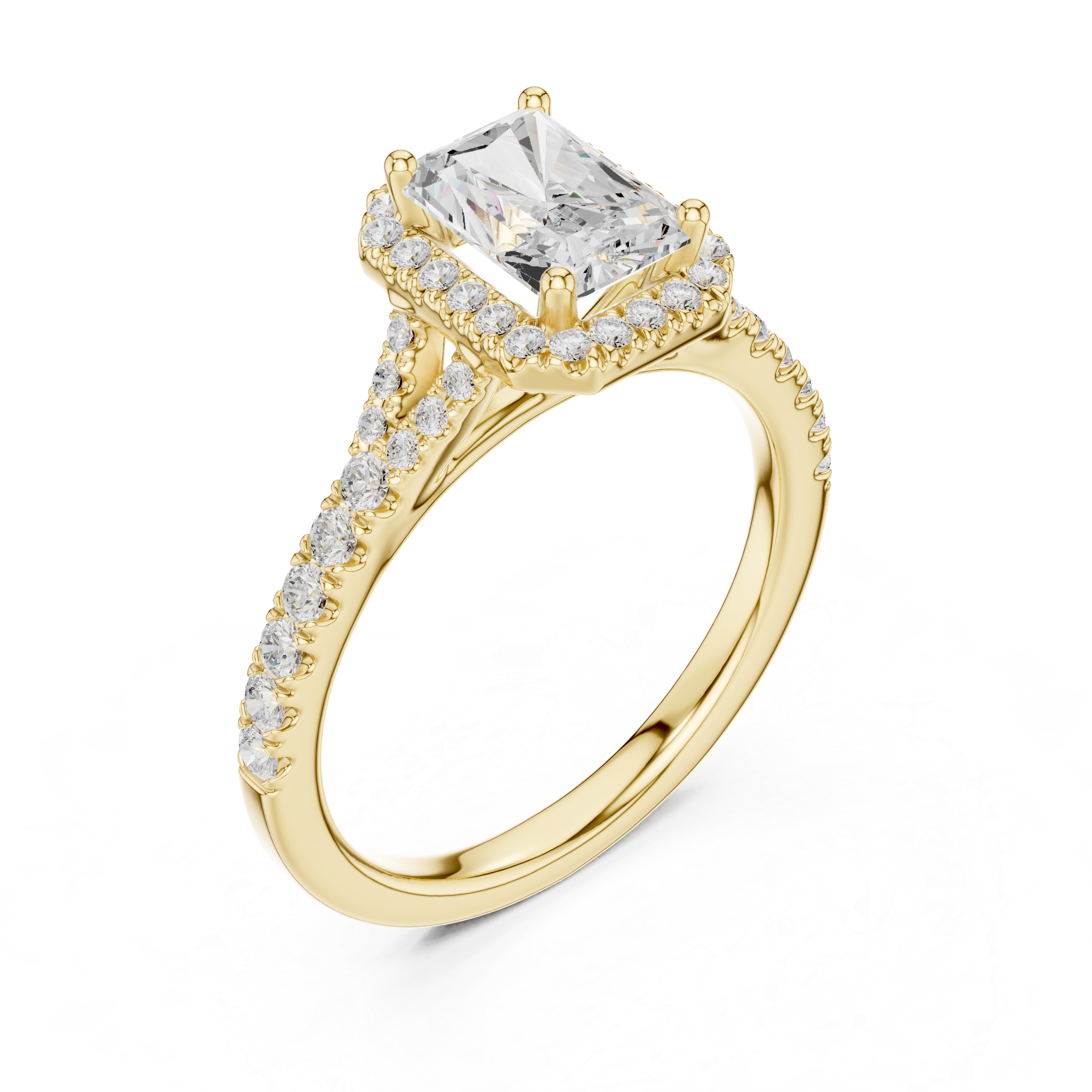 Luminous Radiant Cut Diamond Lab Grown Diamond Ring