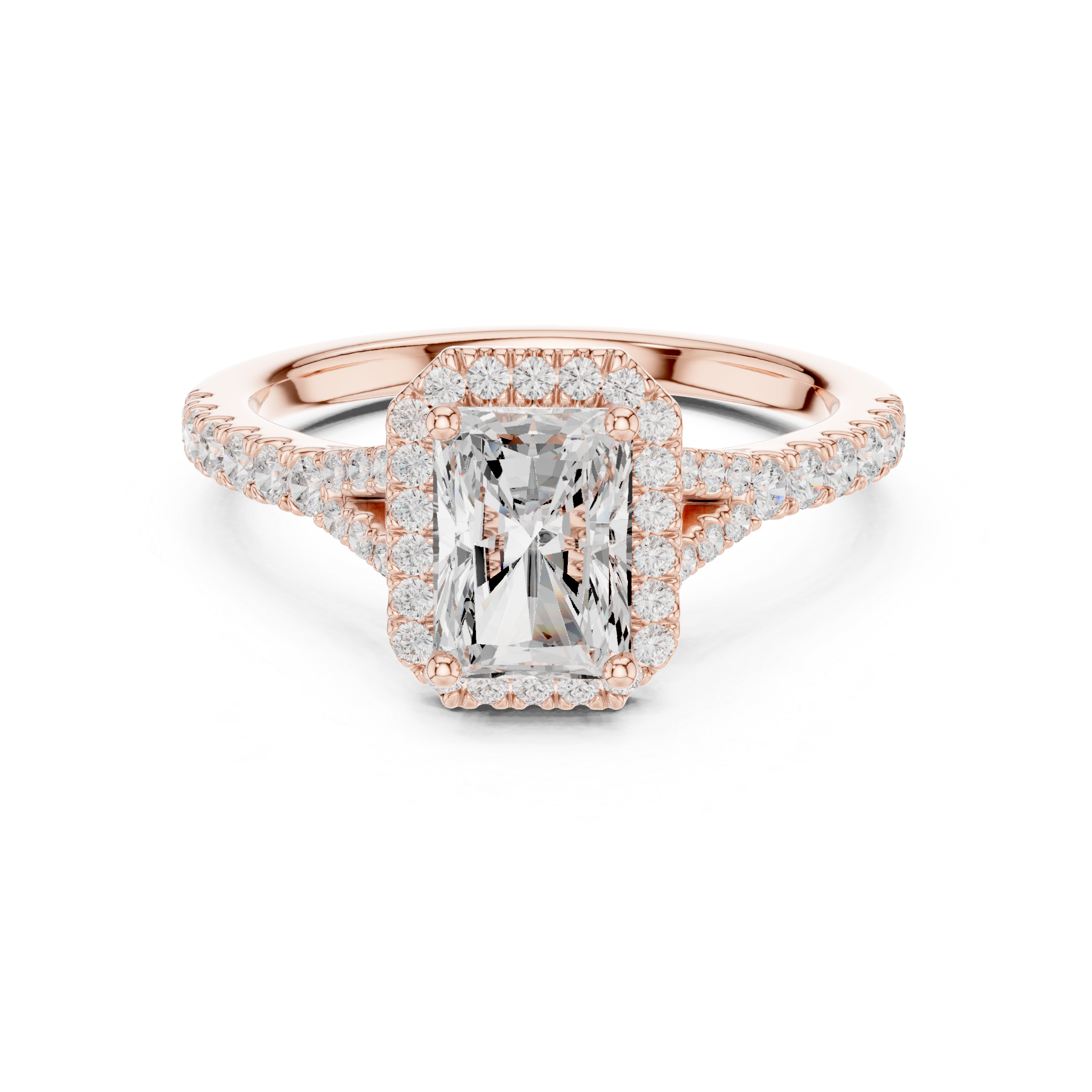 Luminous Radiant Cut Diamond Lab Grown Diamond Ring