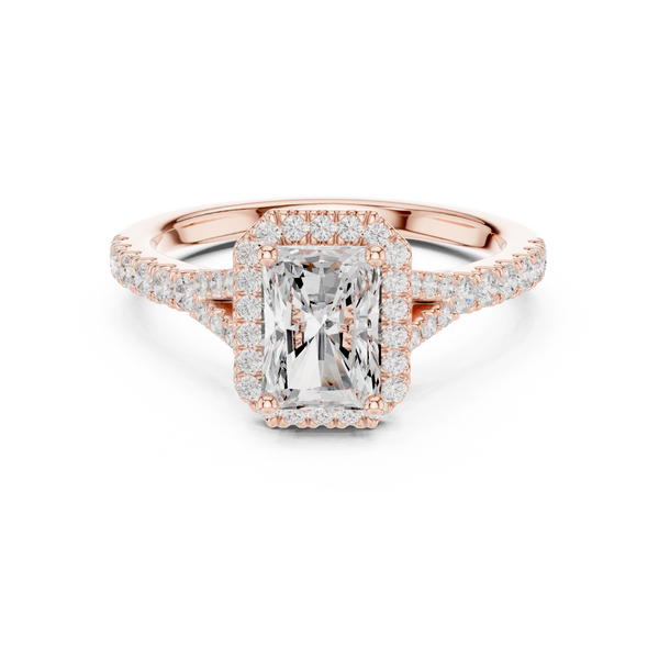 Luminous Radiant Cut Diamond Lab Grown Diamond Ring