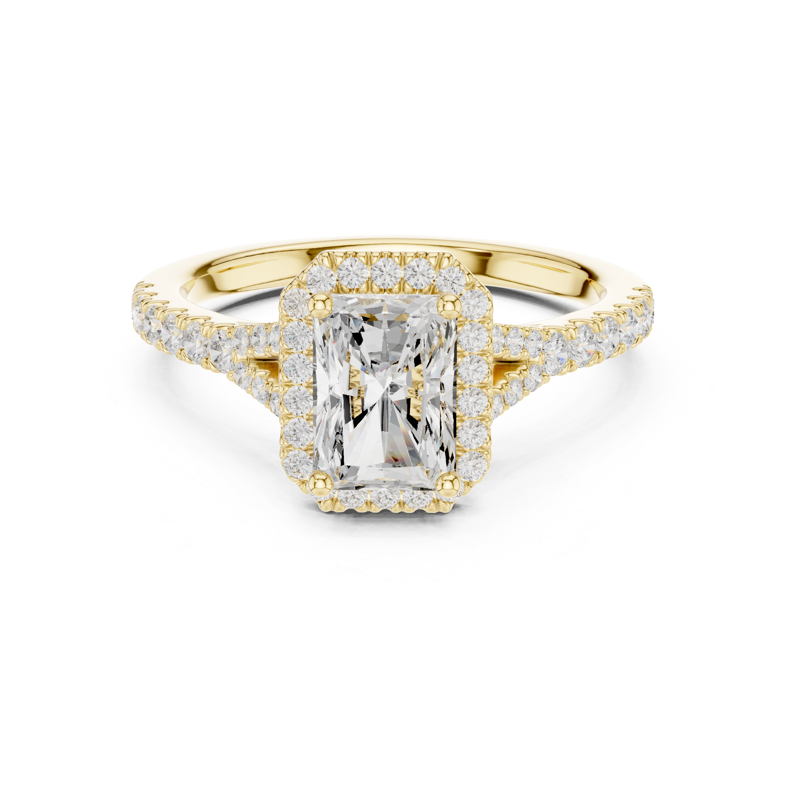Luminous Radiant Cut Diamond Lab Grown Diamond Ring