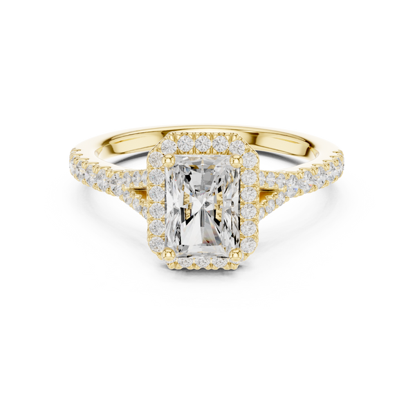 Luminous Radiant Cut Diamond Lab Grown Diamond Ring