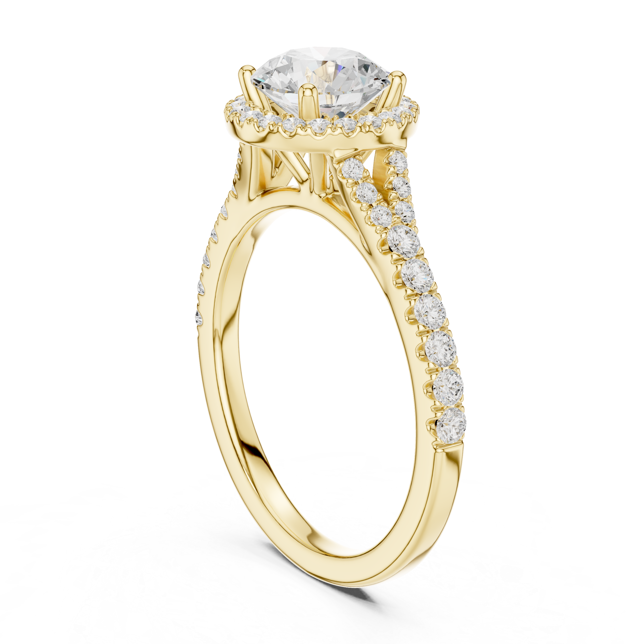 Luminous 1 ct Round Diamond Solitaire Lab Grown Diamond Ring