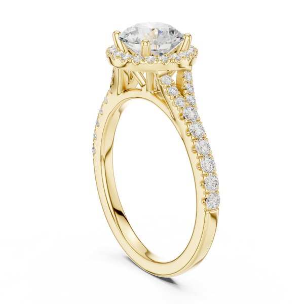 Luminous 1 ct Round Diamond Solitaire Lab Grown Diamond Ring