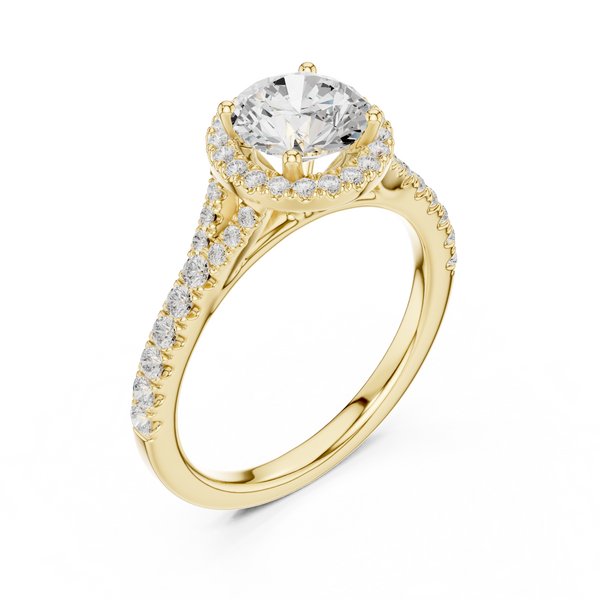 Luminous 1 ct Round Diamond Solitaire Lab Grown Diamond Ring