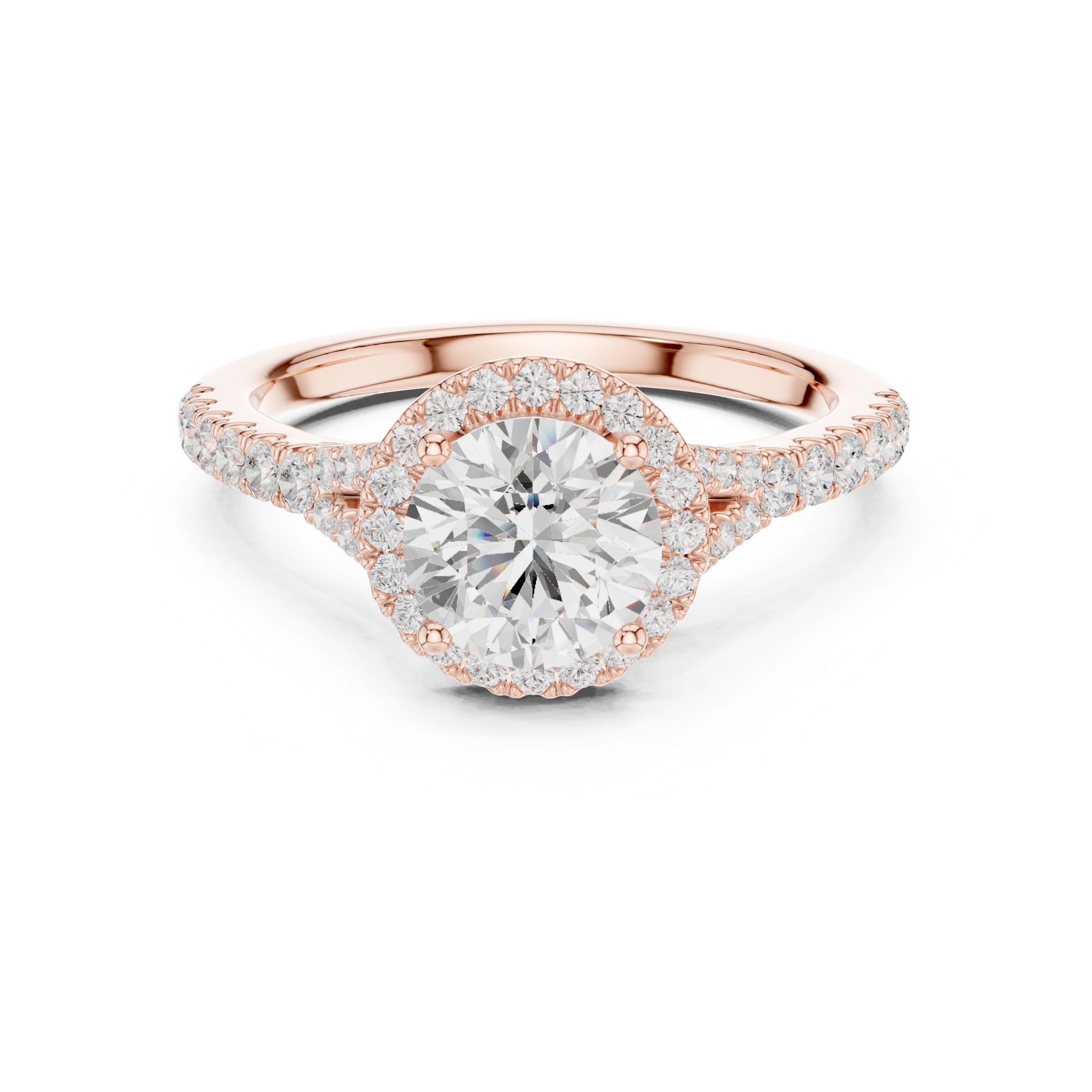 Luminous 1 ct Round Diamond Solitaire Lab Grown Diamond Ring