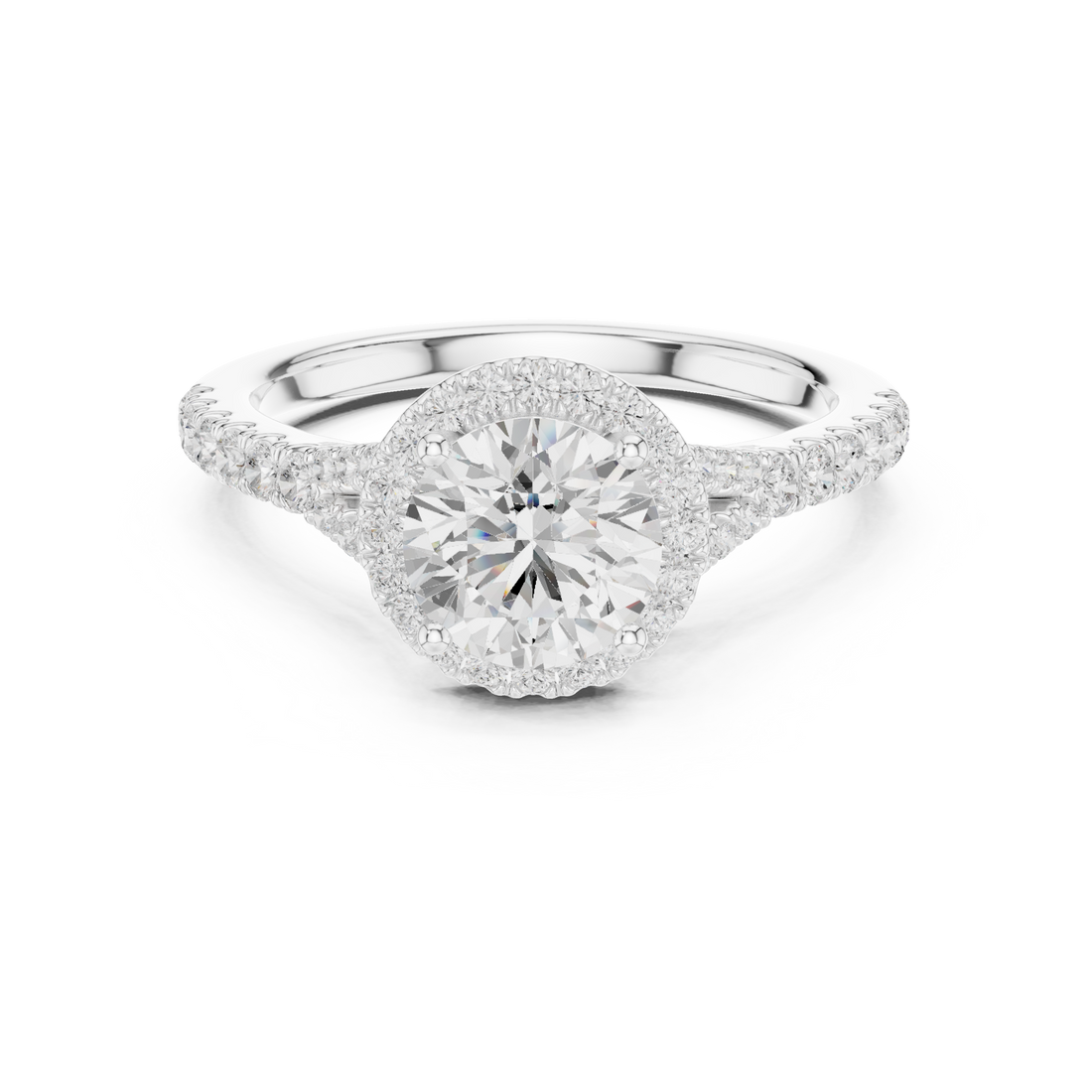 Luminous 1 ct Round Diamond Solitaire Lab Grown Diamond Ring