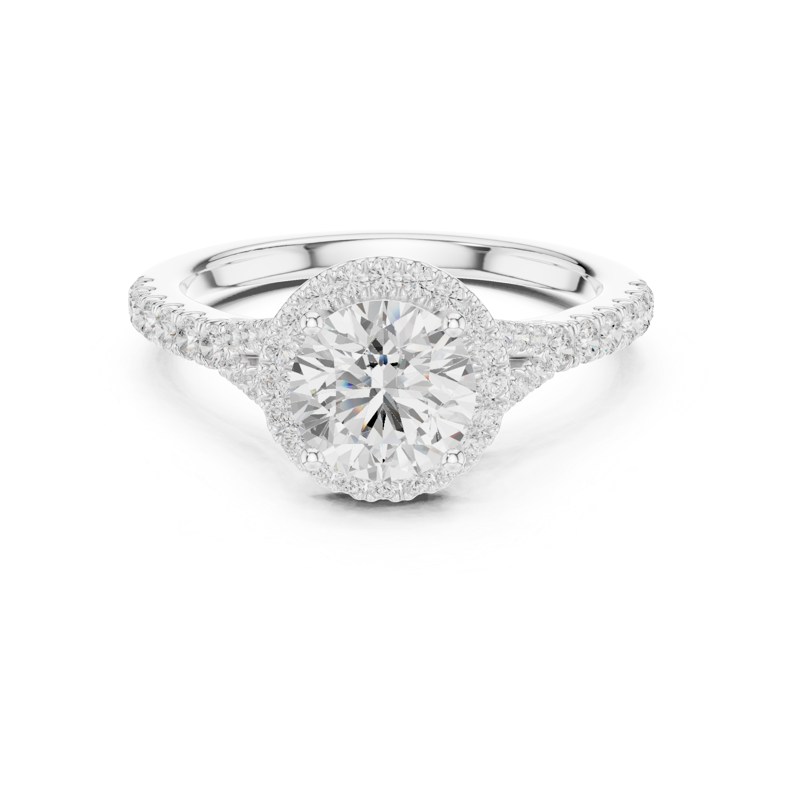 Luminous 1 ct Round Diamond Solitaire Lab Grown Diamond Ring