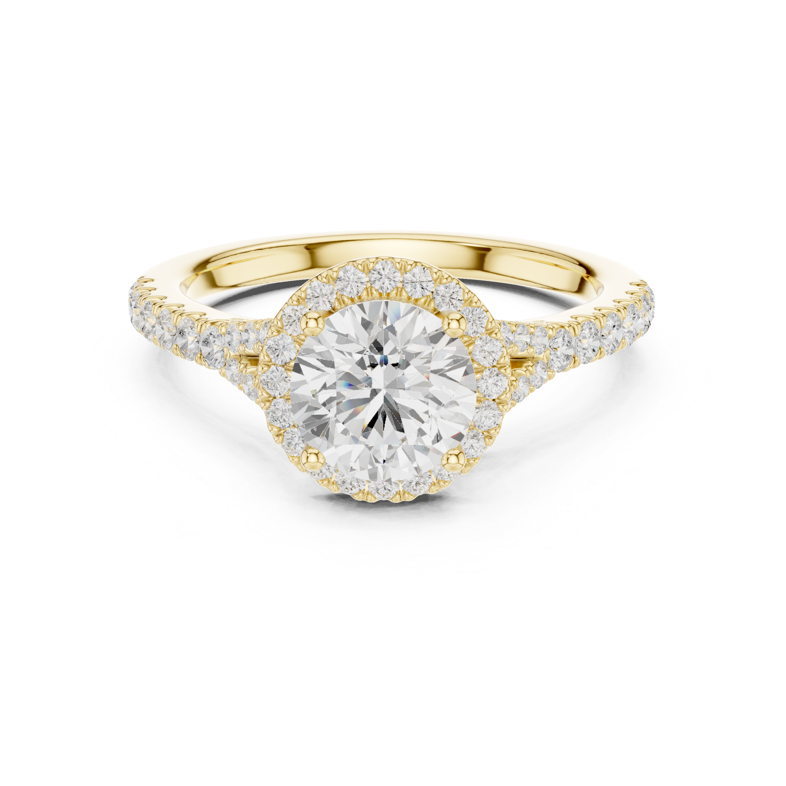Luminous 1 ct Round Diamond Solitaire Lab Grown Diamond Ring