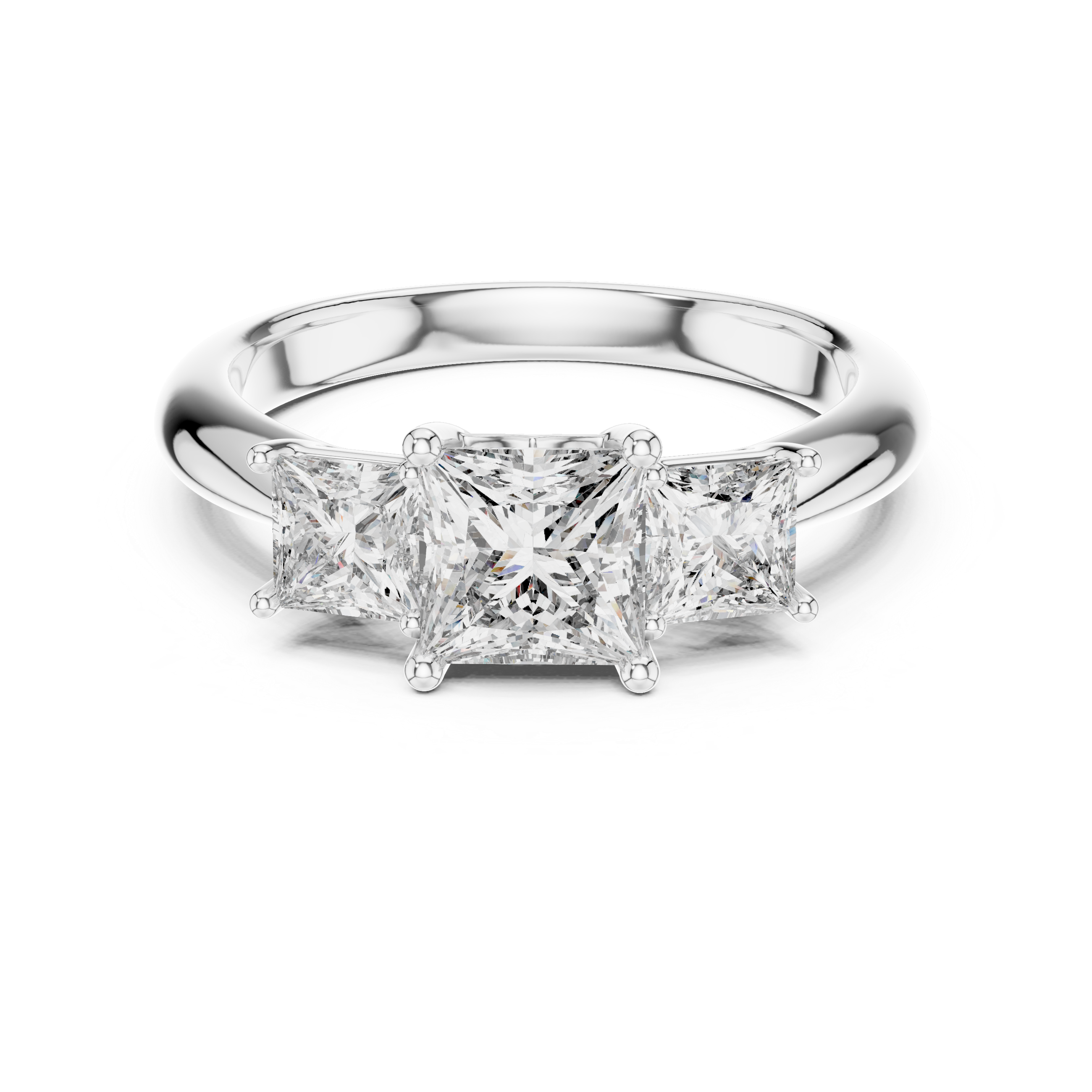 Classic Cathedral Lab grown diamond Ring