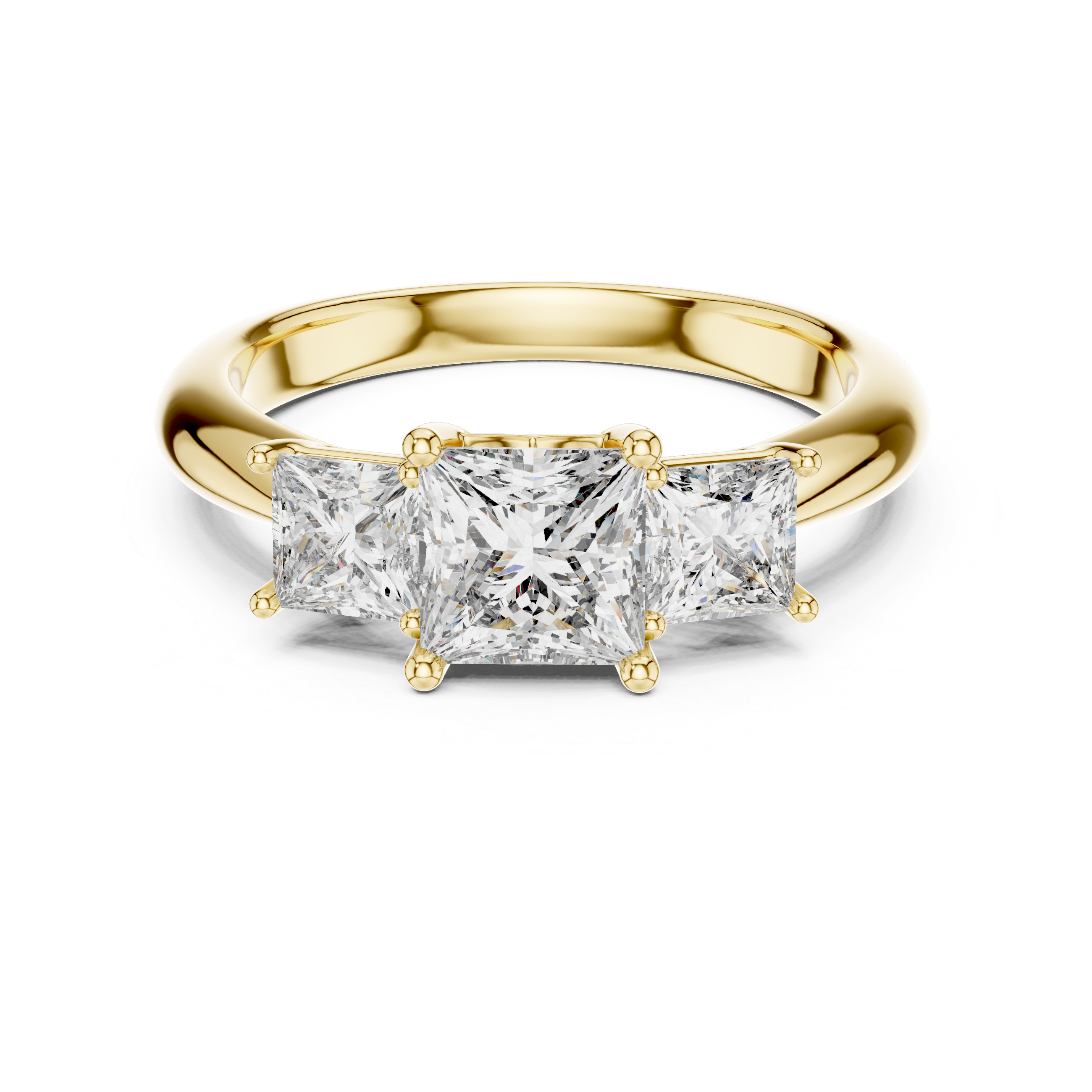 Classic Cathedral Lab grown diamond Ring