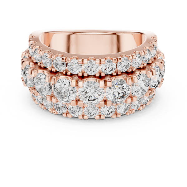 Lustrous Channel Lab grown diamond Ring