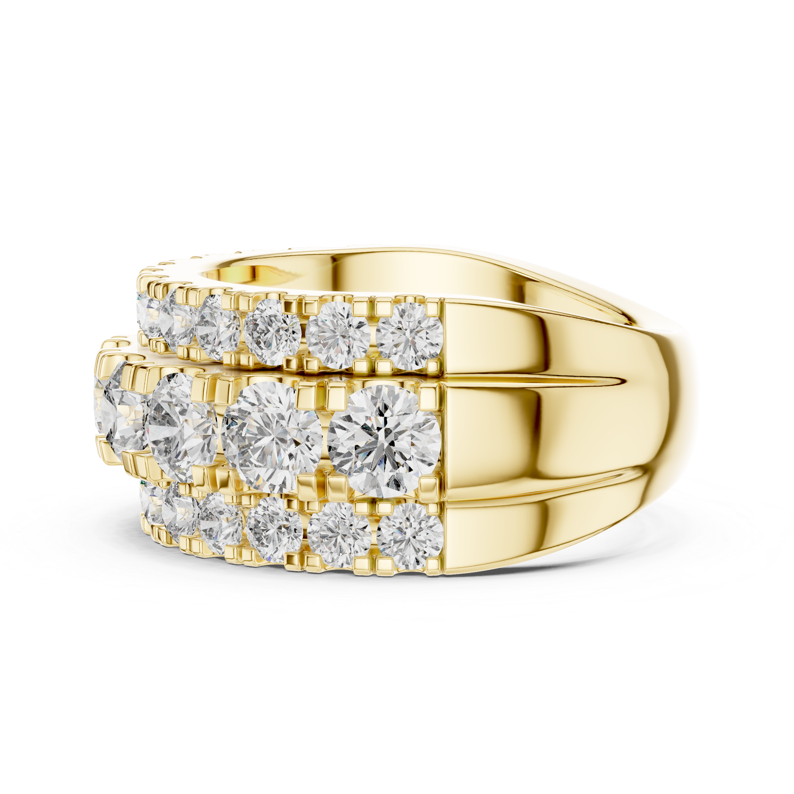 Lustrous Channel Lab grown diamond Ring