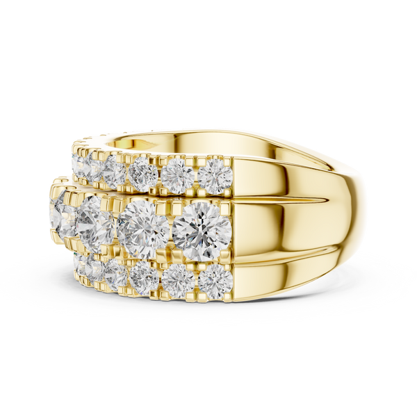 Lustrous Channel Lab grown diamond Ring