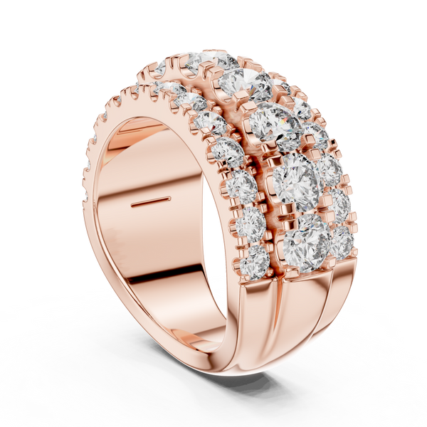 Lustrous Channel Lab grown diamond Ring