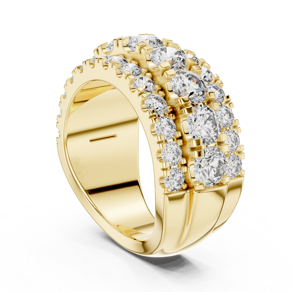 Lustrous Channel Lab grown diamond Ring