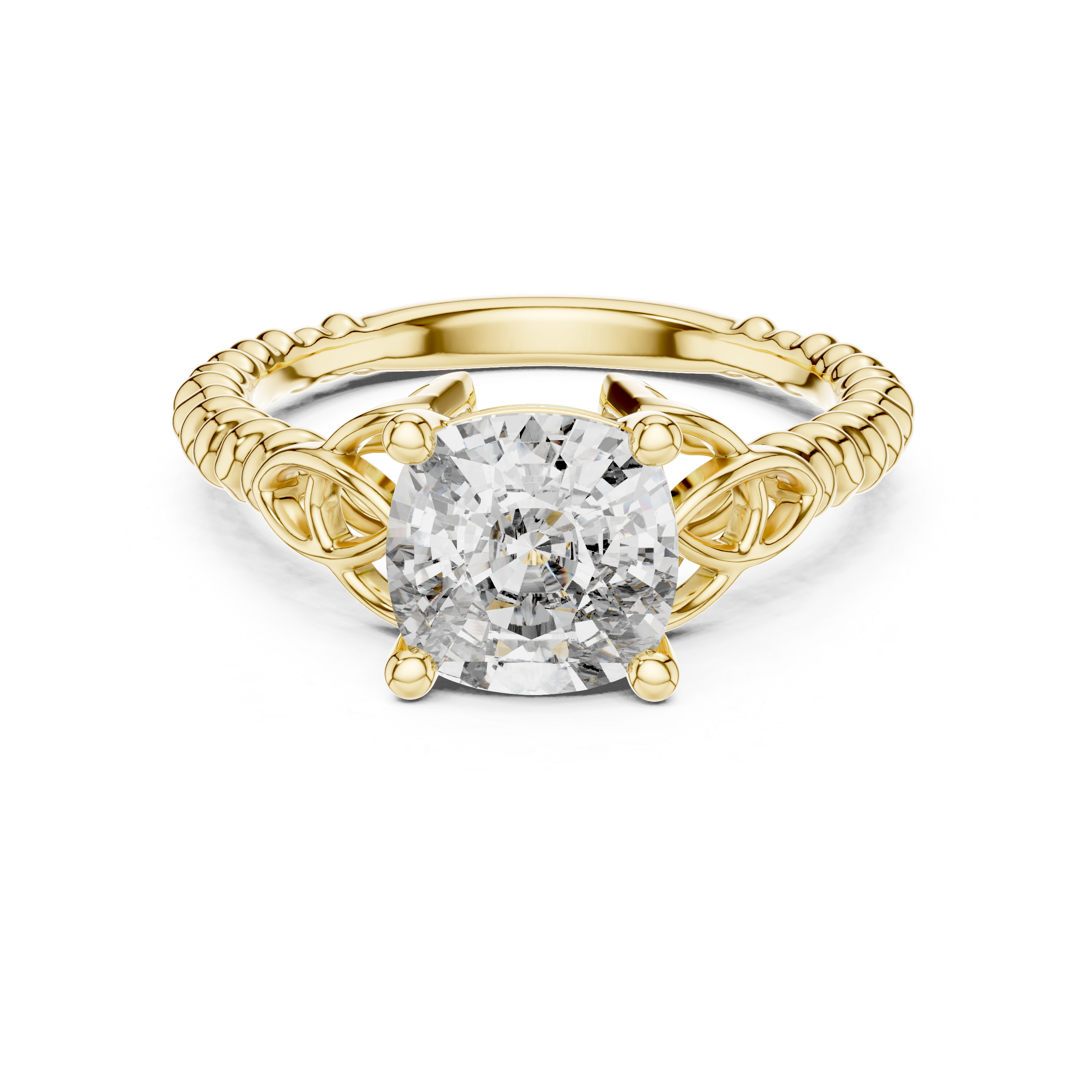 Unique Hexagon Lab grown diamond Ring