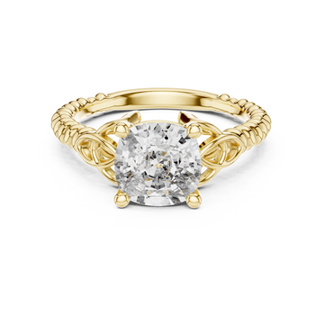 Unique Hexagon Lab grown diamond Ring