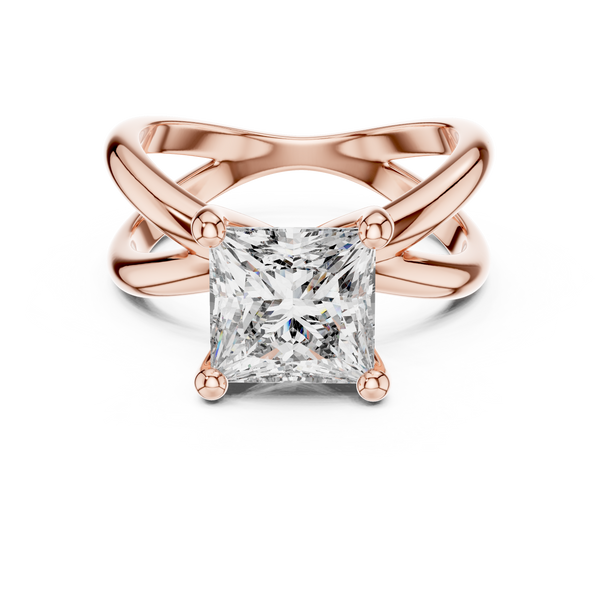 Refined Asscher Lab grown diamond Ring