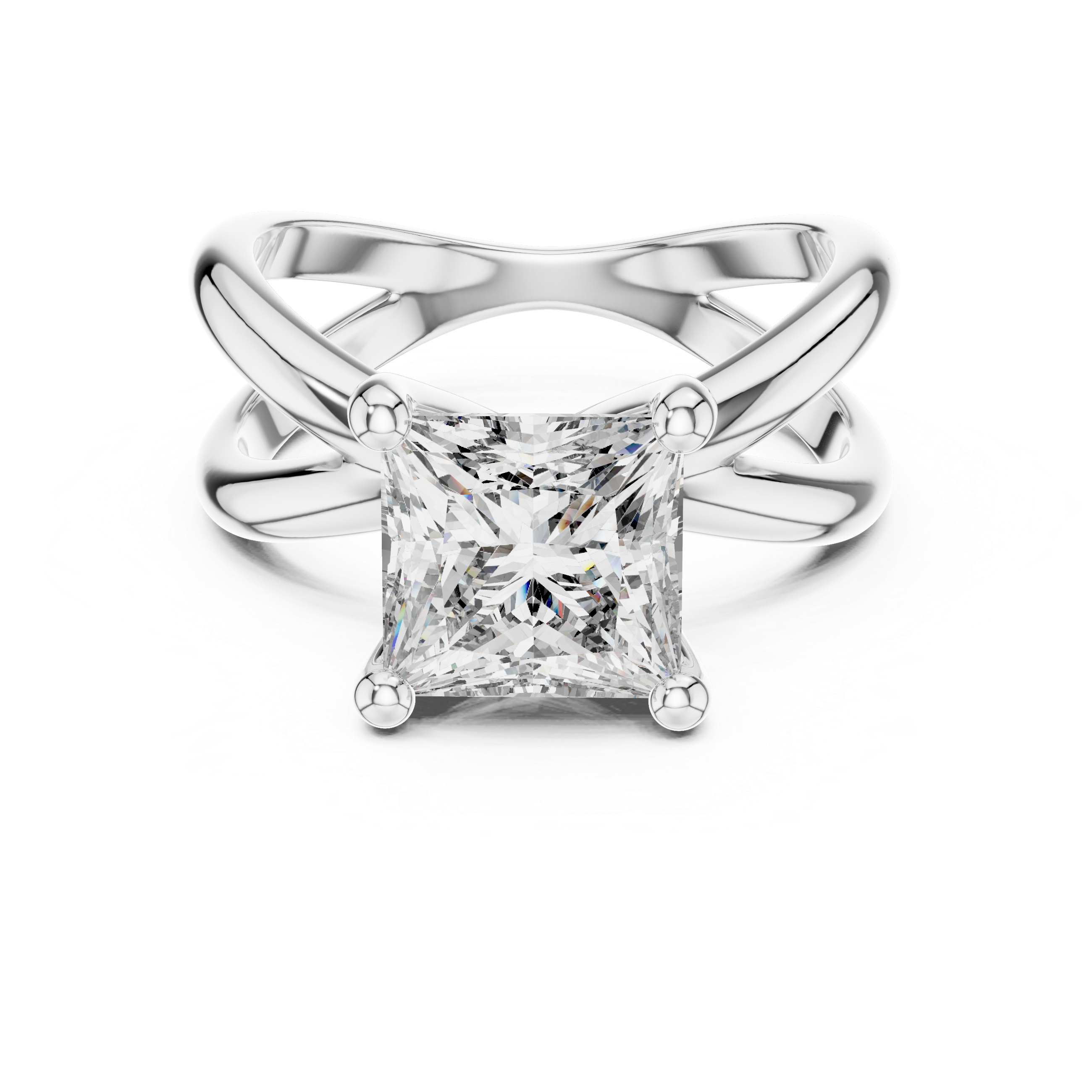 Refined Asscher Lab grown diamond Ring