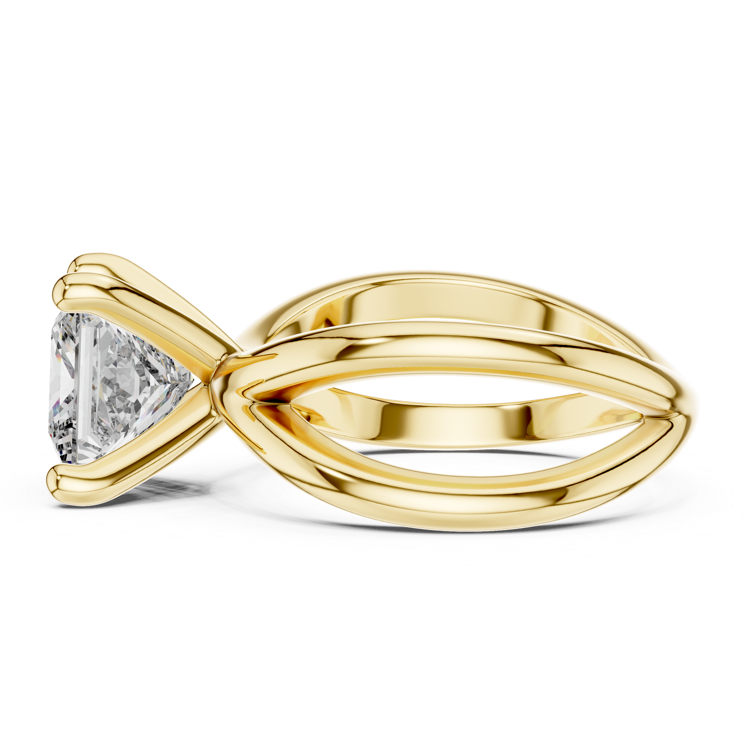 Refined Asscher Lab grown diamond Ring