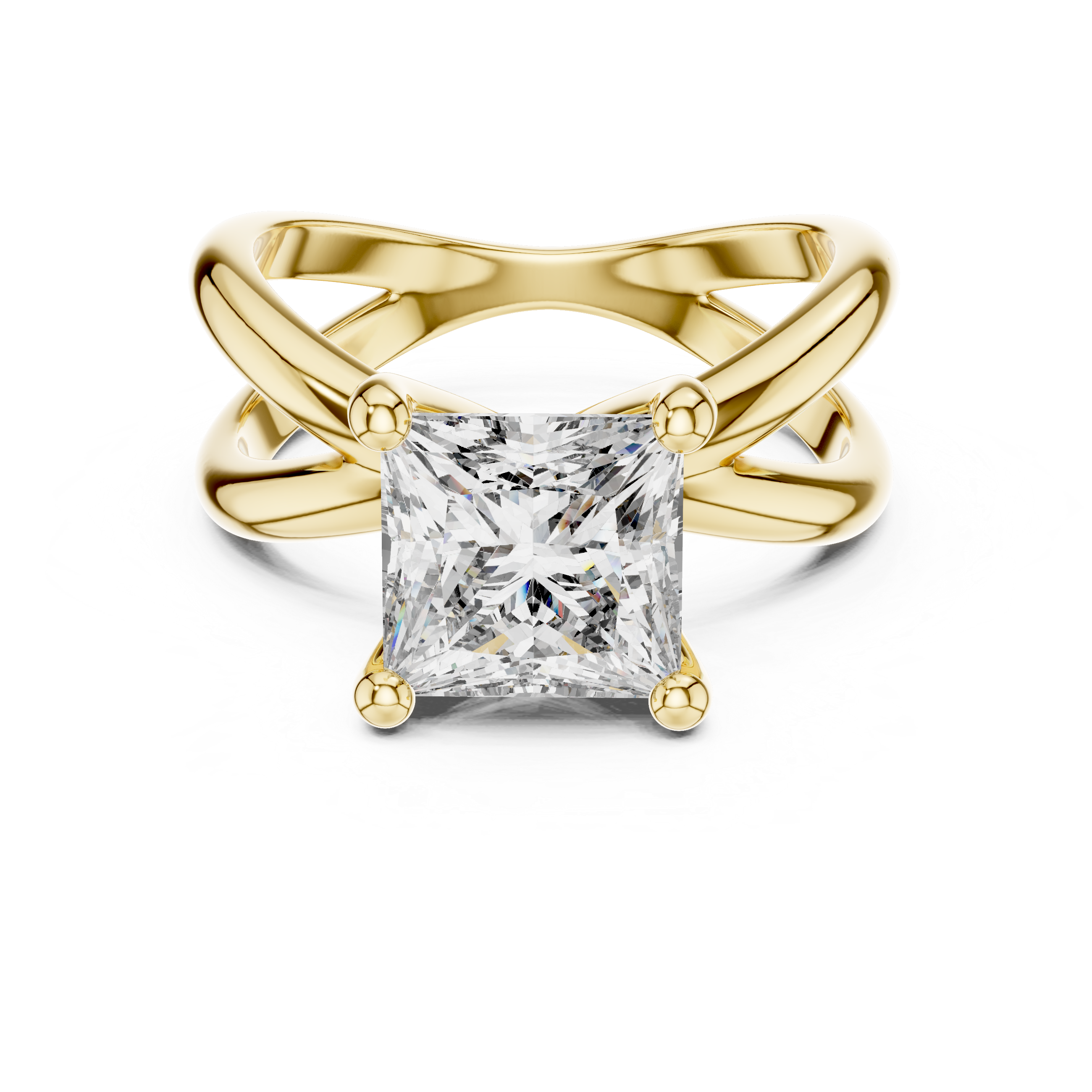 Refined Asscher Lab grown diamond Ring