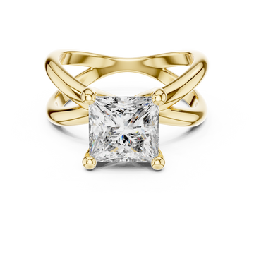 Refined Asscher Lab grown diamond Ring