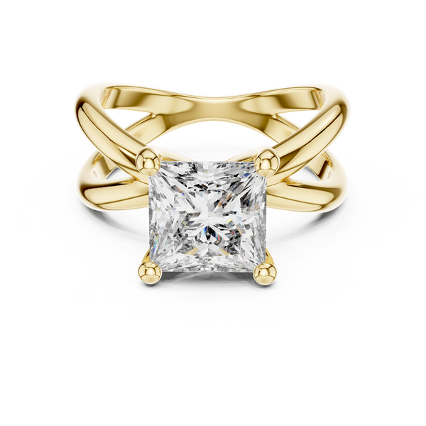 Refined Asscher Lab grown diamond Ring