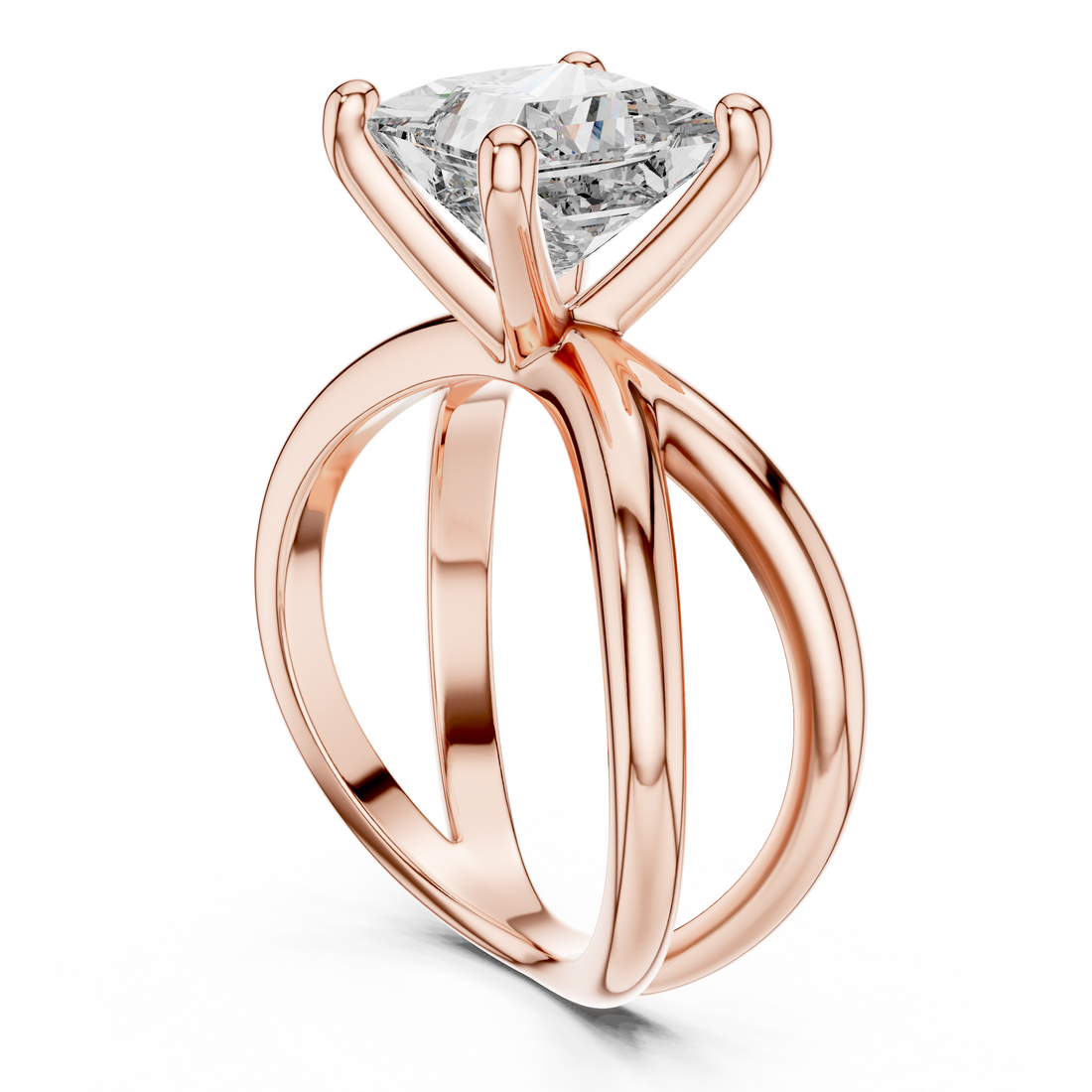 Refined Asscher Lab grown diamond Ring
