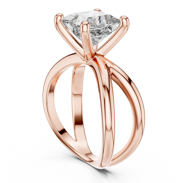 Refined Asscher Lab grown diamond Ring