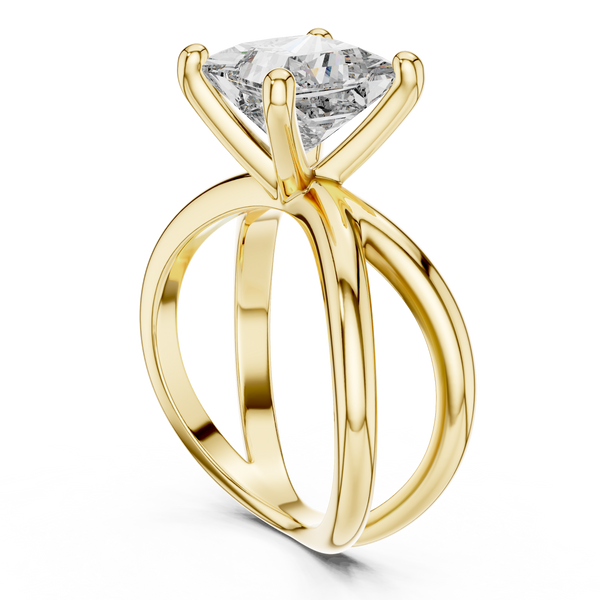 Refined Asscher Lab grown diamond Ring