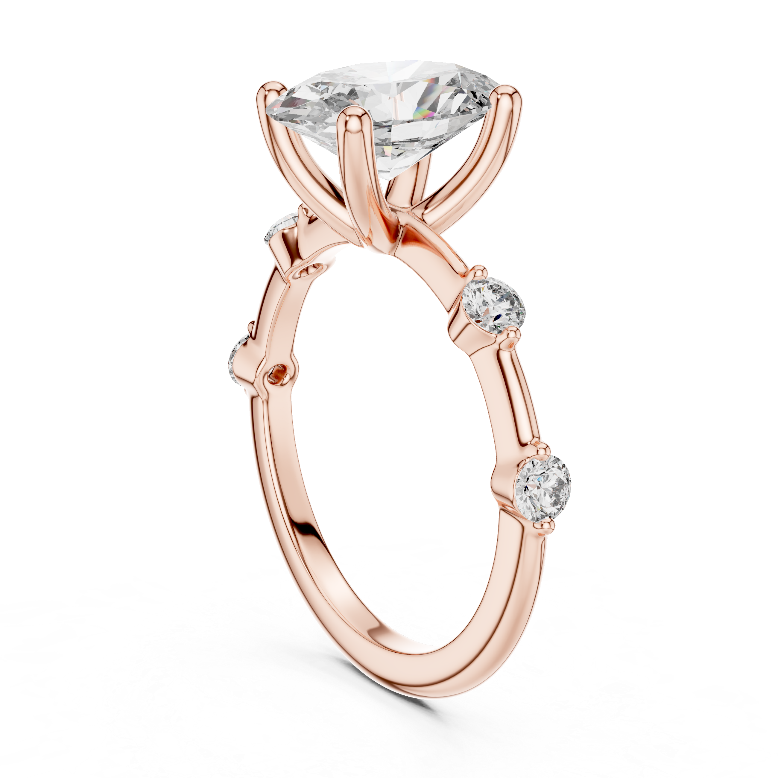 Whimsical Vine Lab grown diamond Ring