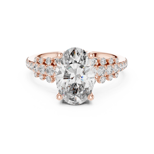 Contemporary Matte Lab grown diamond Ring