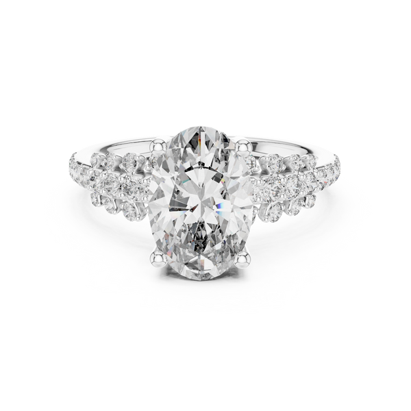 Contemporary Matte Lab grown diamond Ring