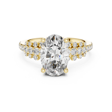 Contemporary Matte Lab grown diamond Ring