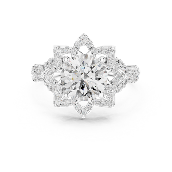 Minimalist Prong Lab grown diamond Ring