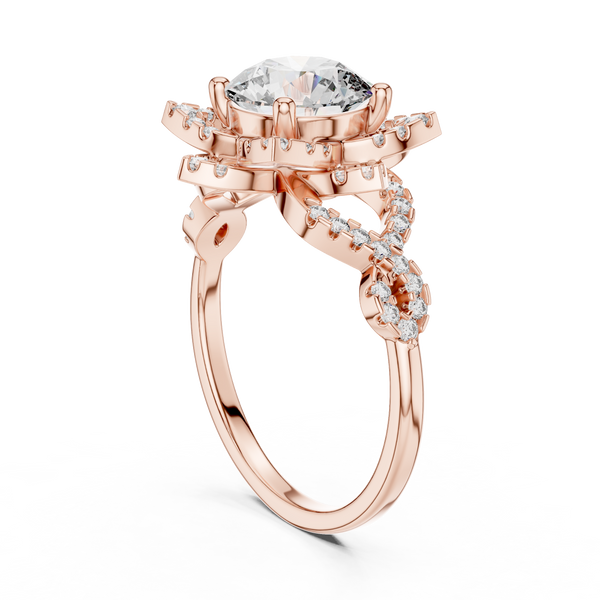 Minimalist Prong Lab grown diamond Ring