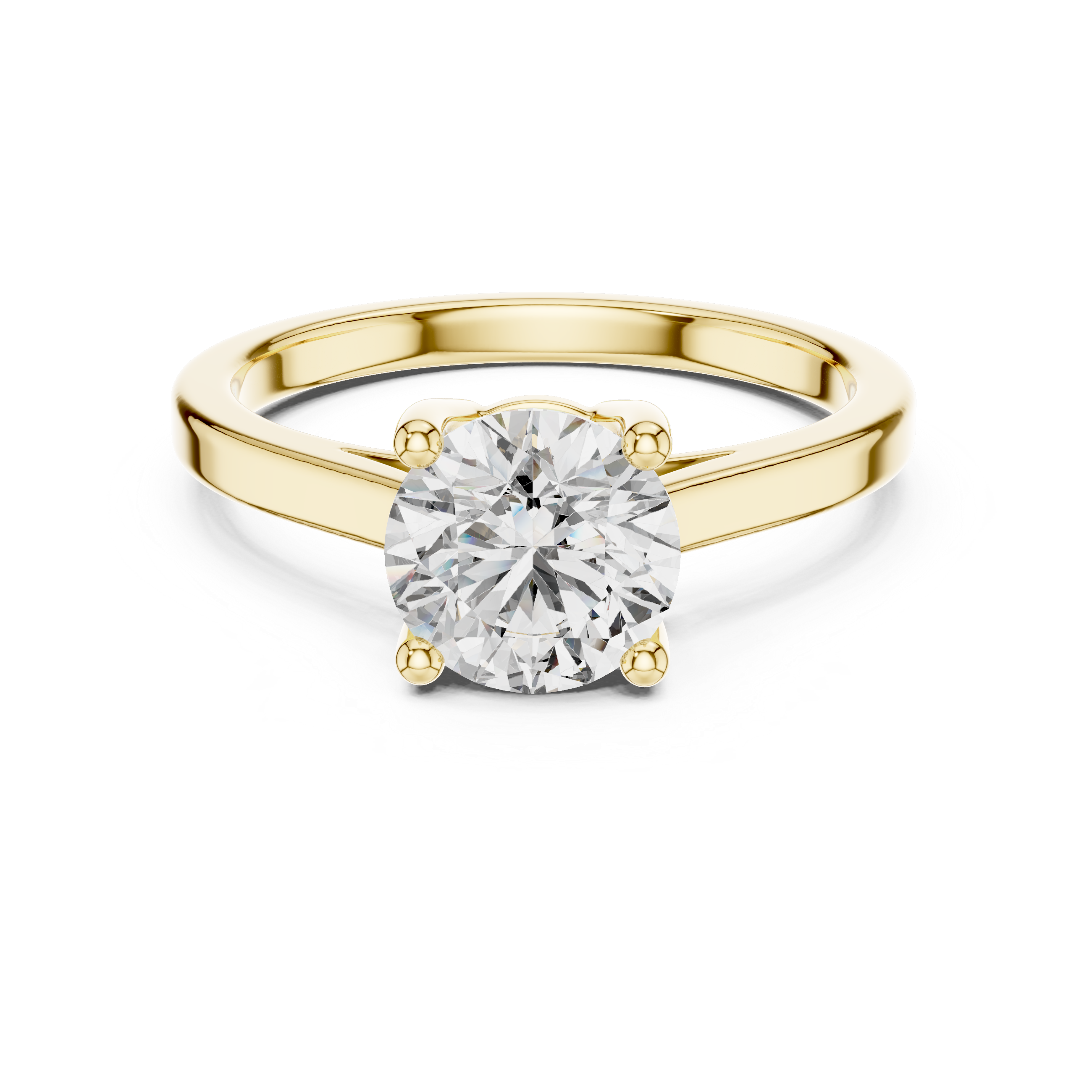 Stunning Split Shank Lab grown diamond Ring