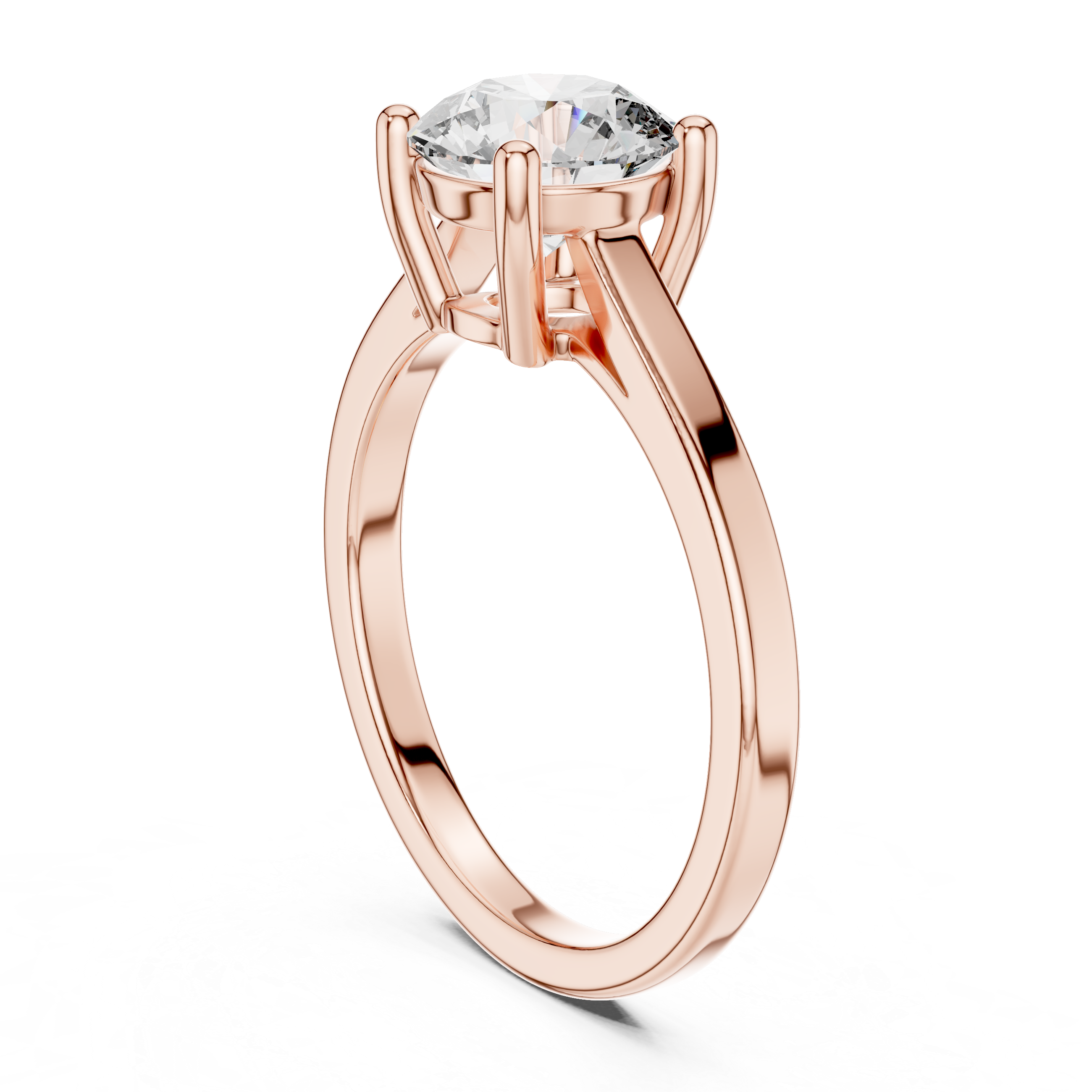 Stunning Split Shank Lab grown diamond Ring