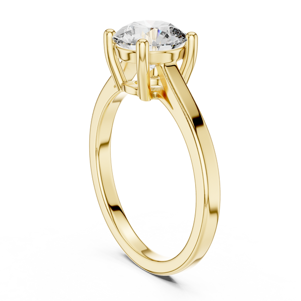 Stunning Split Shank Lab grown diamond Ring