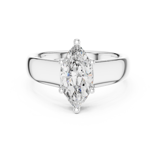 Polished High Polish Lab grown diamond Ring