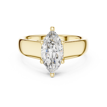 Polished High Polish Lab grown diamond Ring