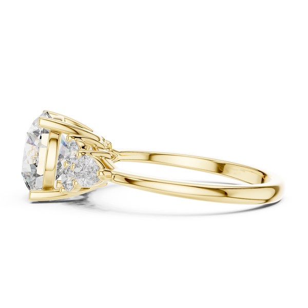 Sparkling Halo Lab grown diamond Ring