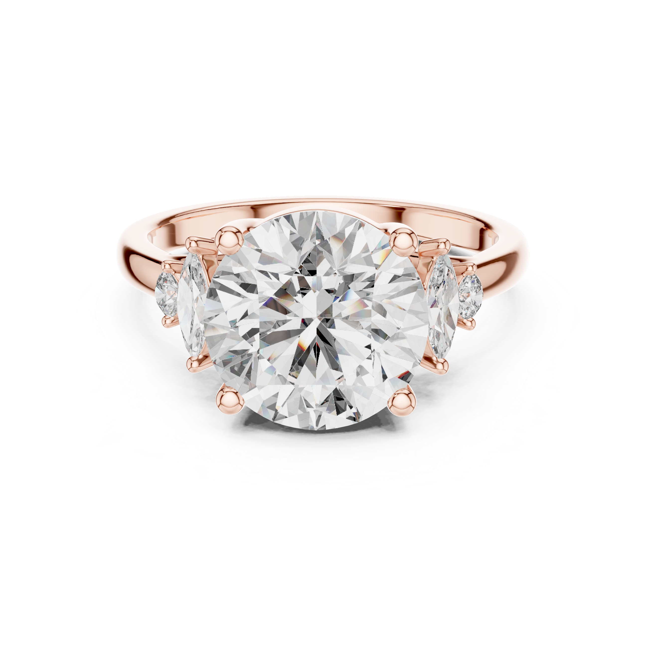 Romantic Scroll Lab grown diamond Ring