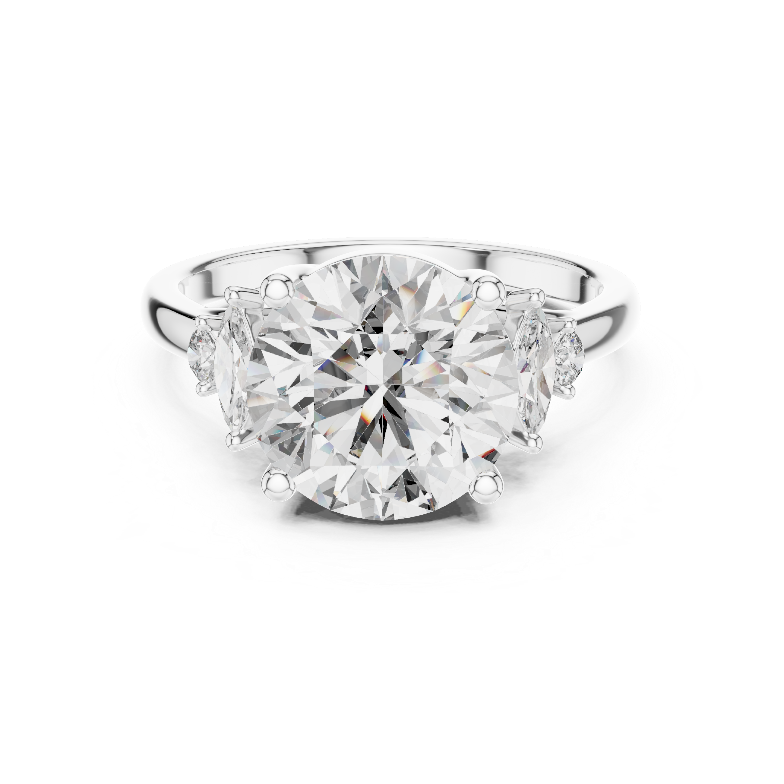 Romantic Scroll Lab grown diamond Ring