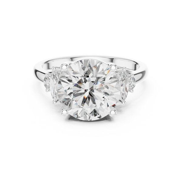 Romantic Scroll Lab grown diamond Ring