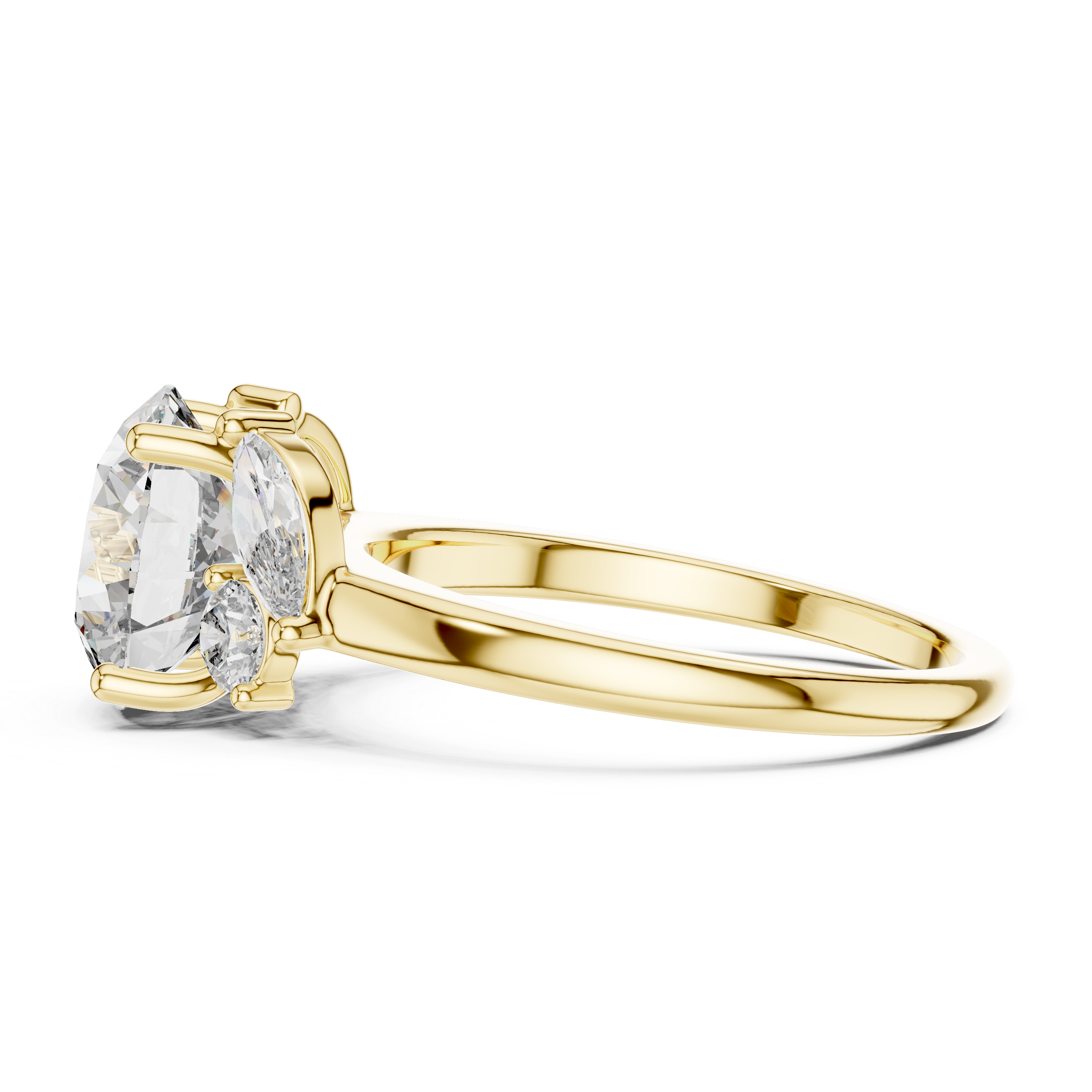Flowing Wave Lab grown diamond Ring