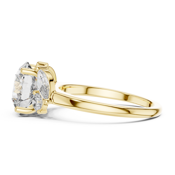 Flowing Wave Lab grown diamond Ring